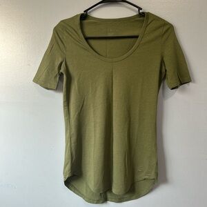 Tommy Hilfiger Green Fitted Short Sleeve T-Shirt